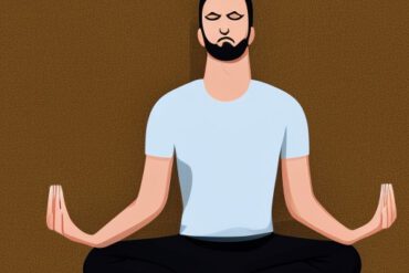 Mann beim Meditieren